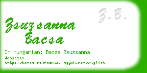 zsuzsanna bacsa business card